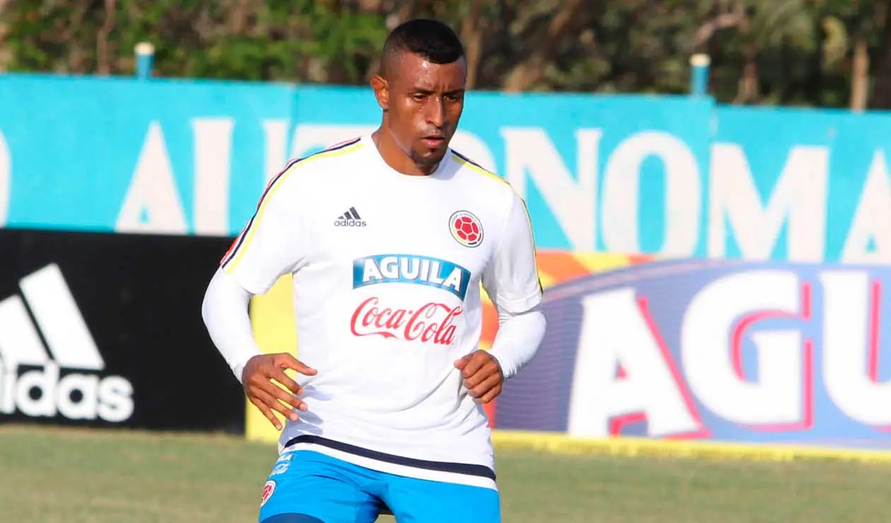 Farid Díaz en un partido de la Selección Colombia