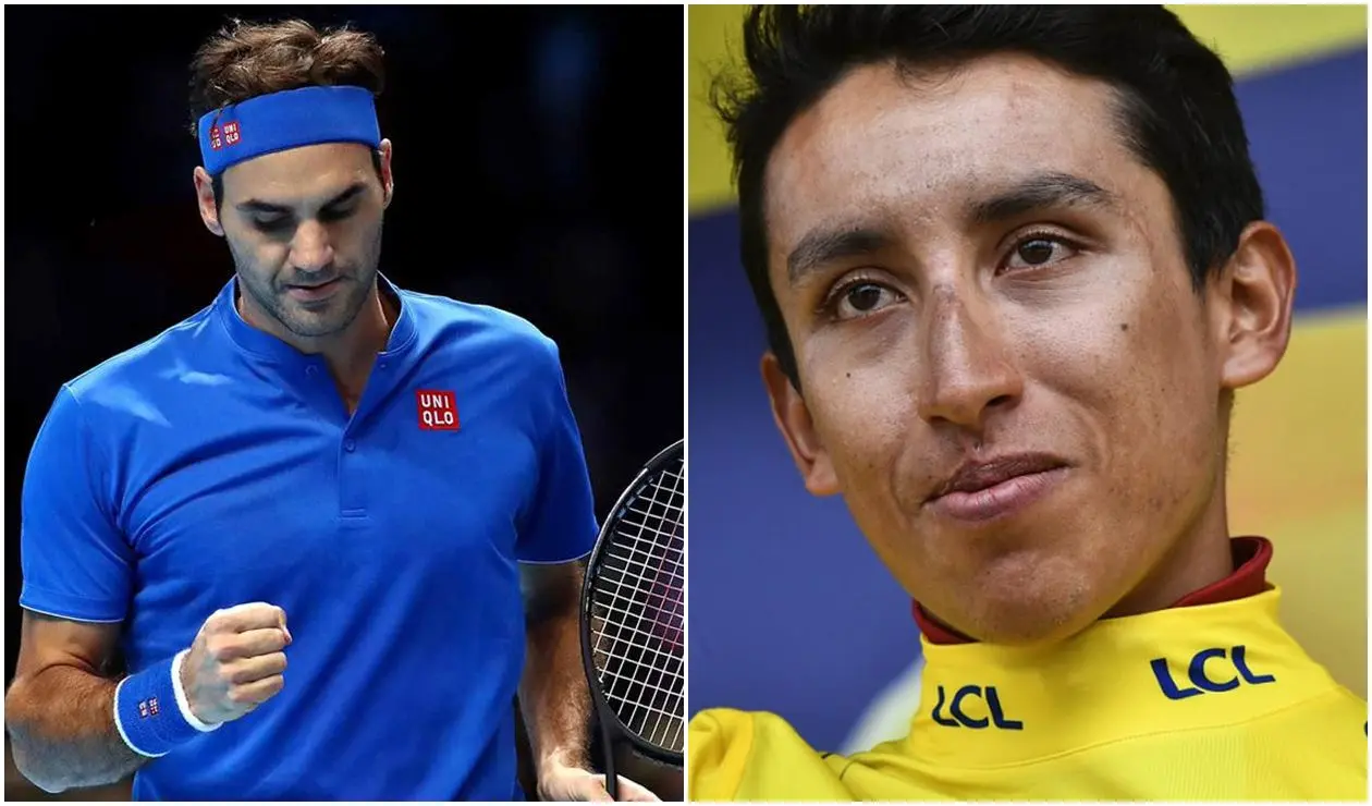Roger Federer y Egan Bernal
