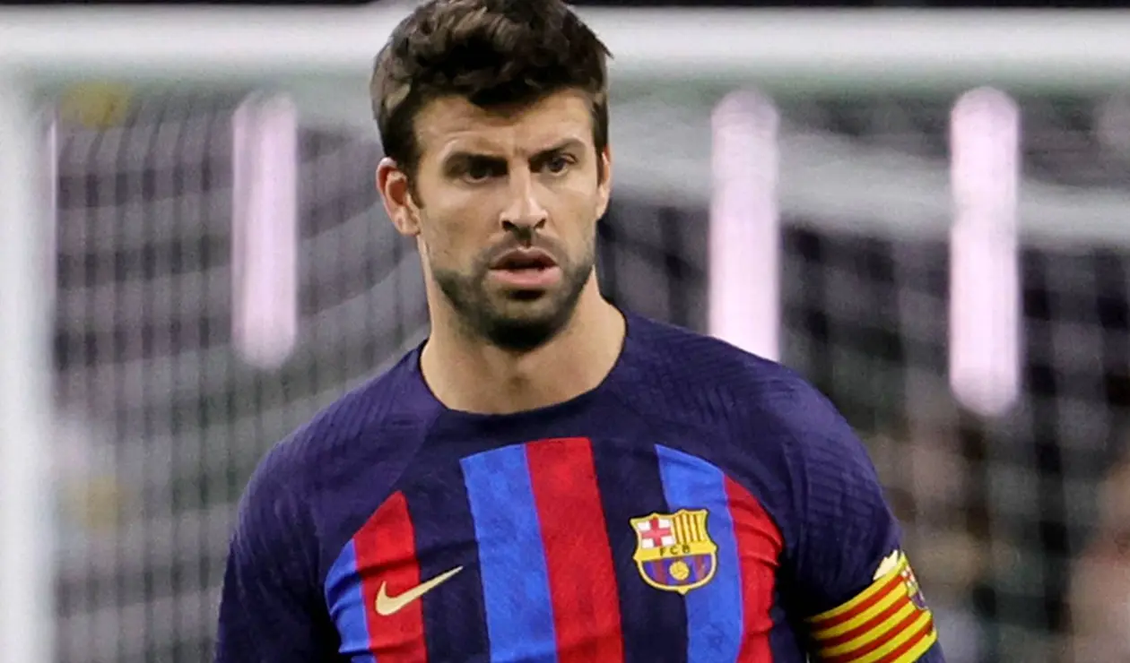 Gerard Piqué en el Barcelona vs Real Madrid en Las Vegas