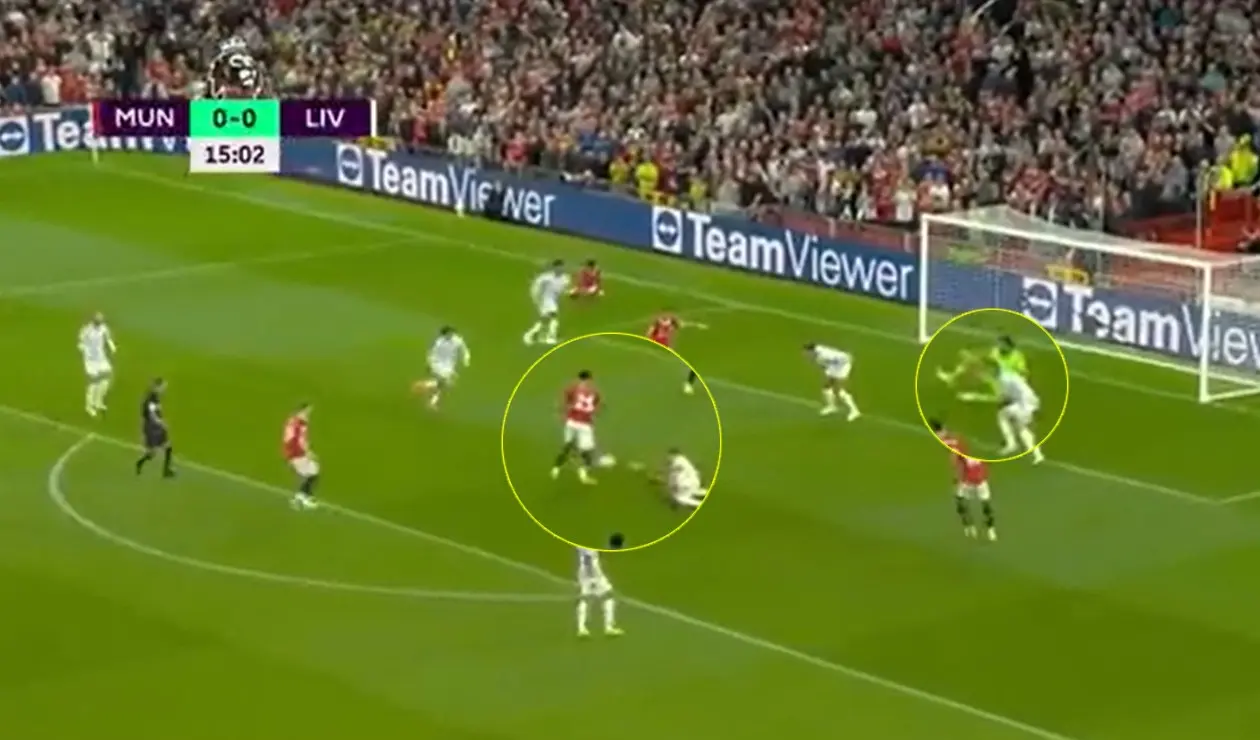 Gol Manchester United vs Liverpool Jadon Sancho