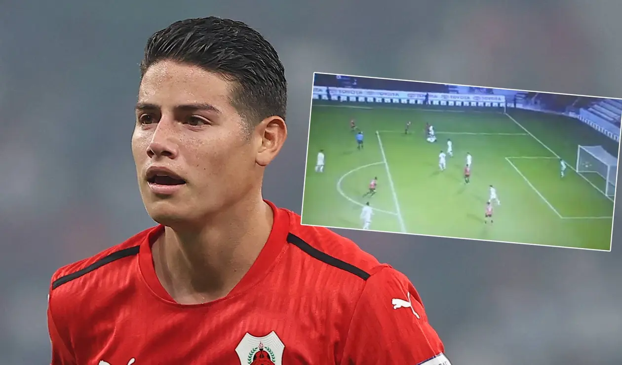 Golazo que le anularon a James en Qatar