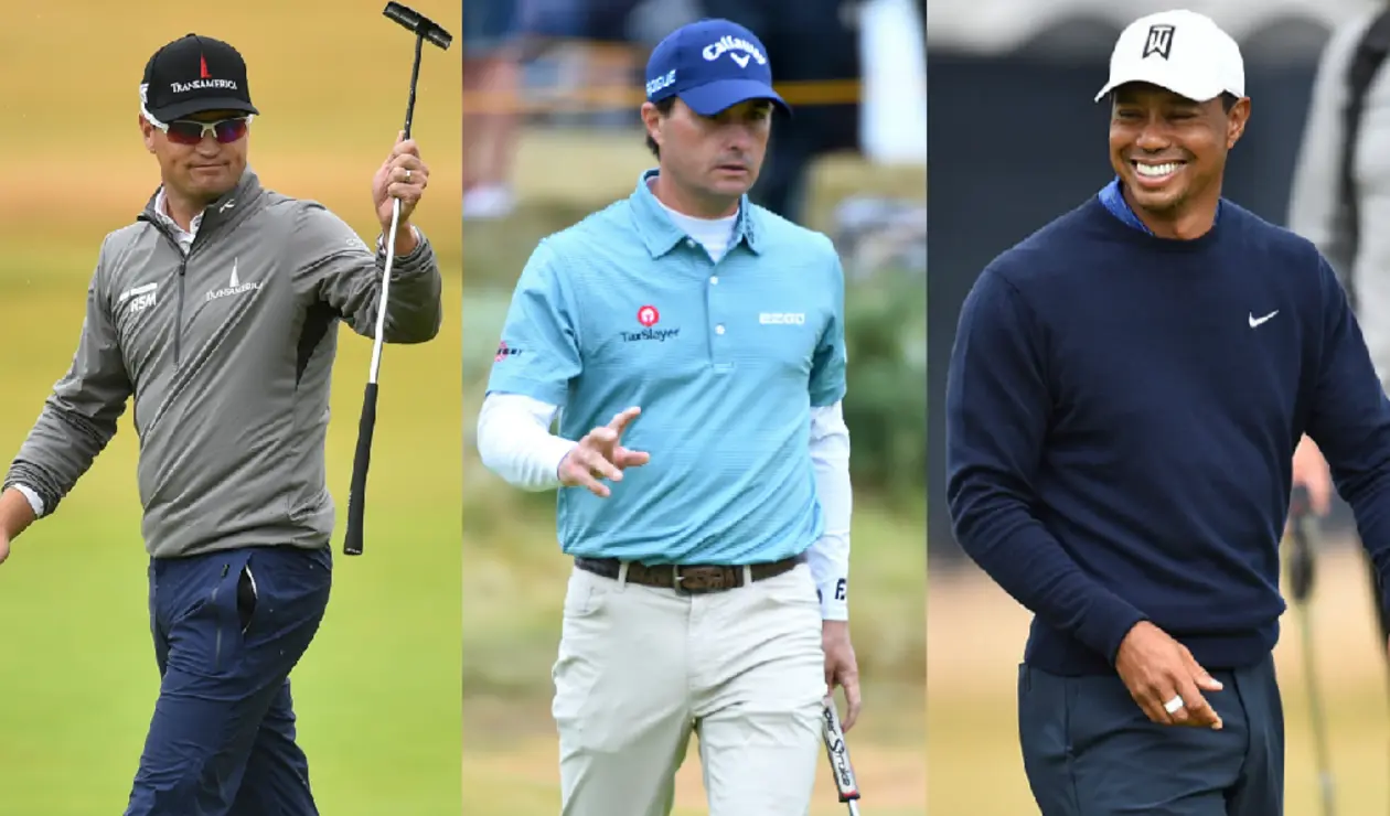 Zach Johnson, Kevin Kisner y Tiger Woods