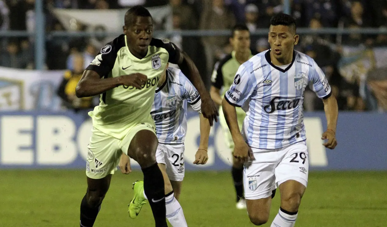 Helibelton Palacios con Atlético Nacional en Copa Libertadores