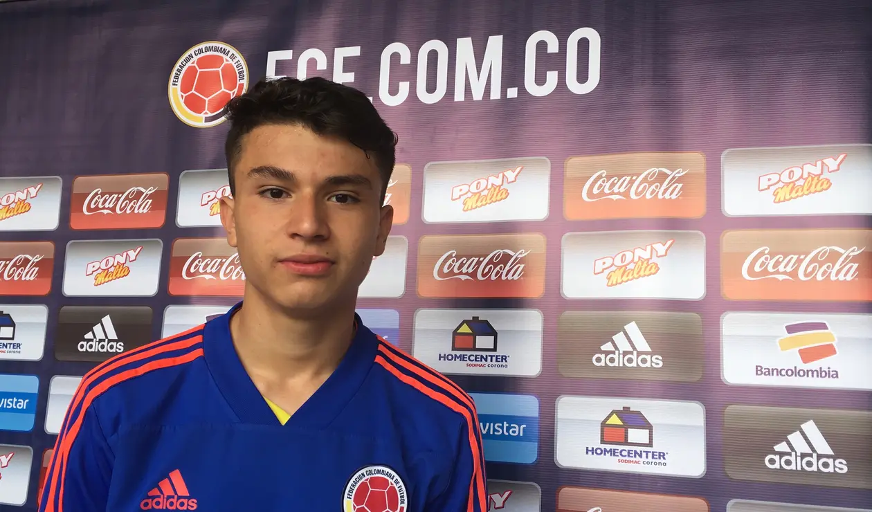 Juan David Fuentes, jugador sub 17 Colombia