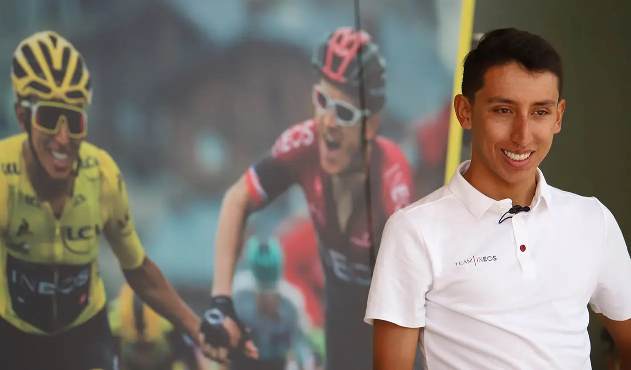 Recibimiento de Egan Bernal tras ganar el Tour de Francia.  