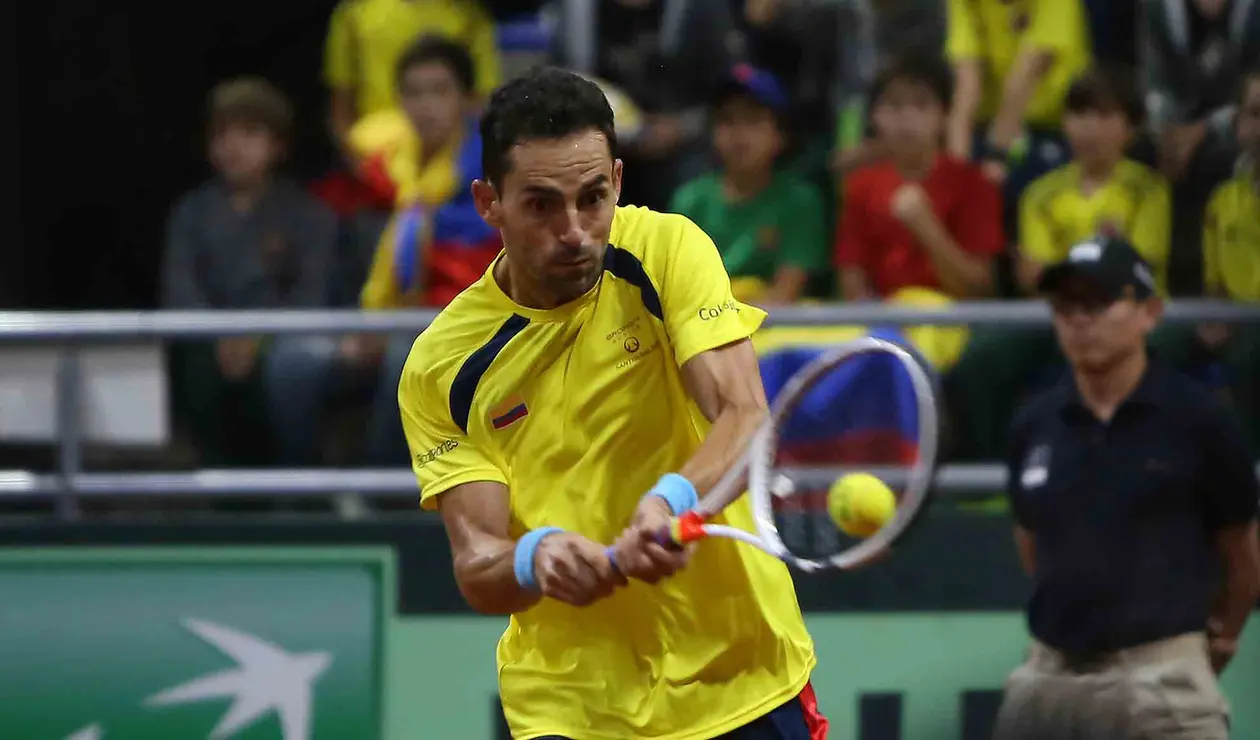 Copa Davis - Colombia vs Suecia Santiago Giraldo