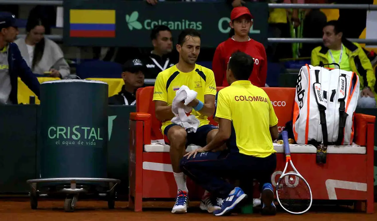 Copa Davis - Colombia vs Suecia Santiago Giraldo