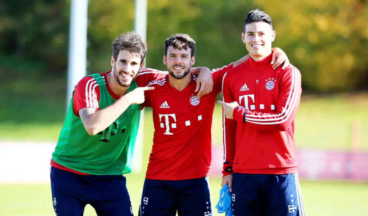 Javi Martínez, Juan Bernat y James Rodríguez