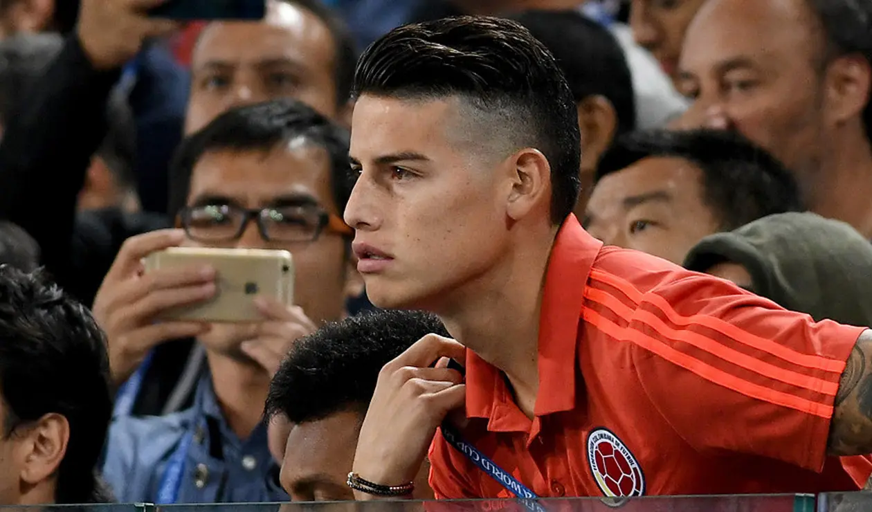 James Rodríguez no estuvo presente en el último partido de la Selección Colombia en Rusia 2018