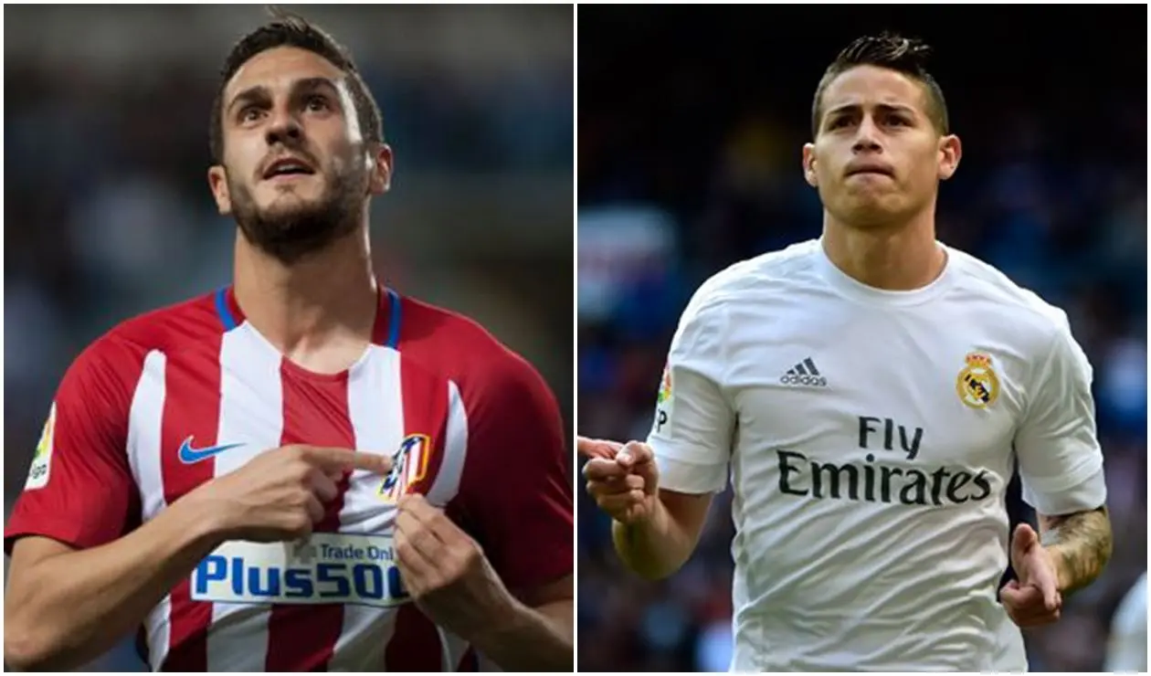 Koke y James Rodríguez