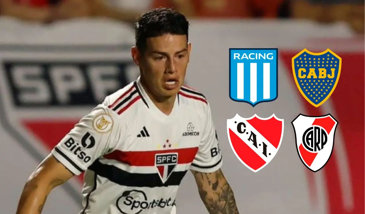 James llegaría a un grande de Argentina: ya hay una oferta por el 10