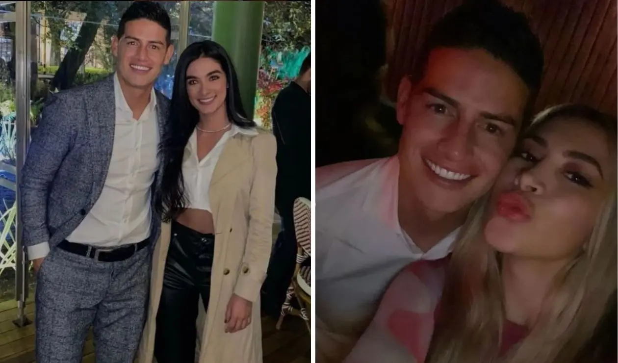James Rodríguez en la inauguración de su restaurante