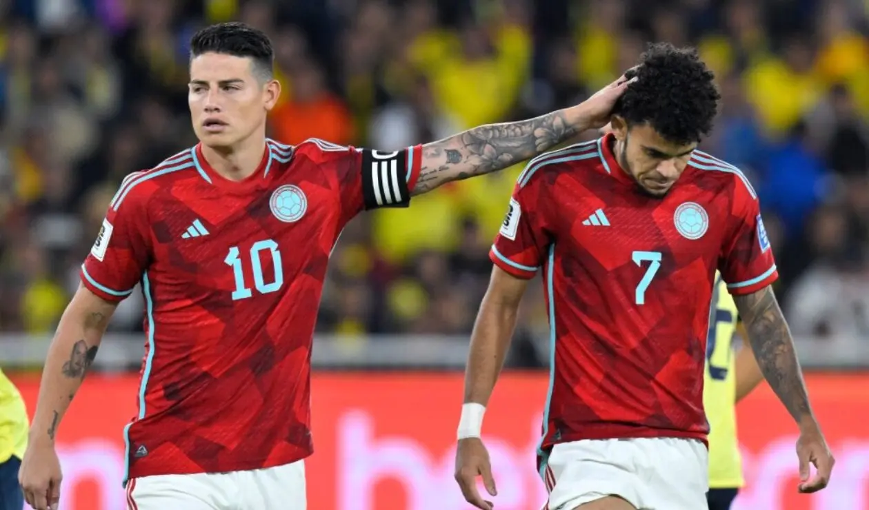 James Rodríguez y Luis Díaz