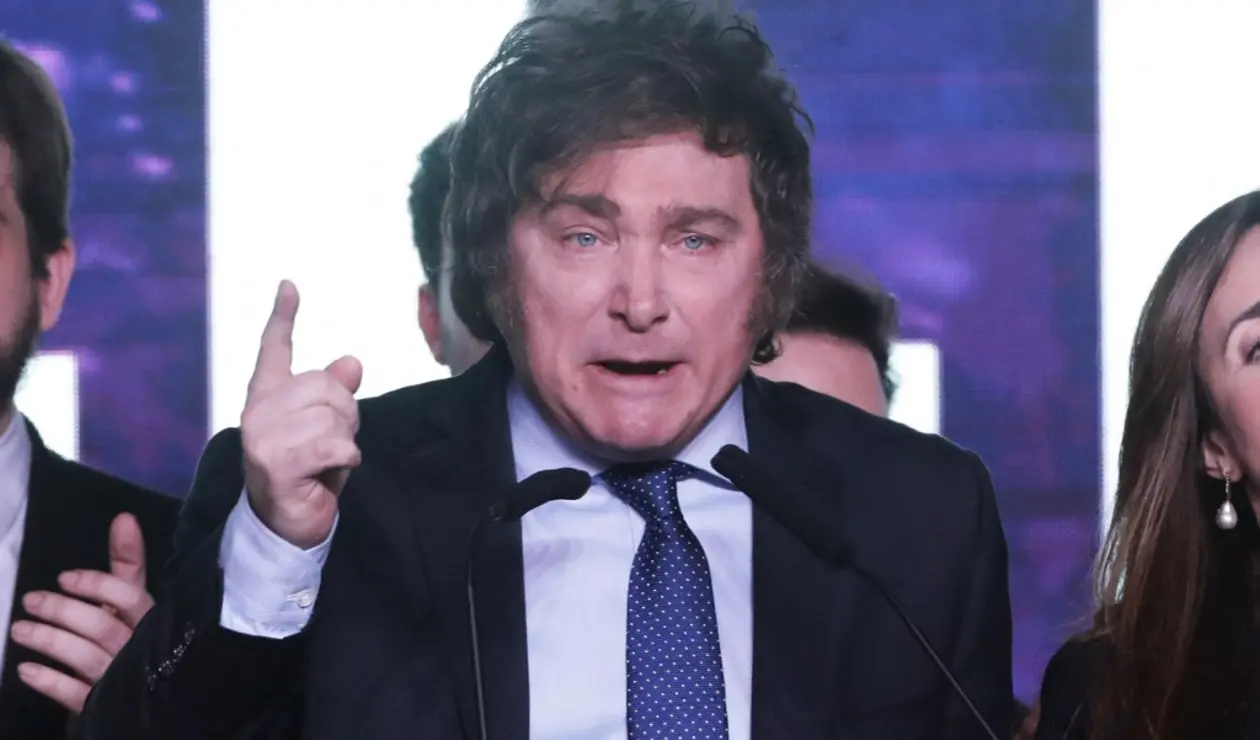 Javier Milei, ganador de la primeras en Argentina