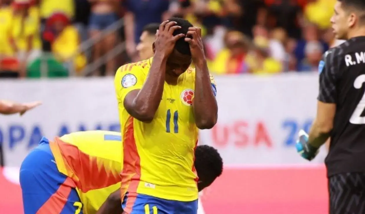 Jhon Arias con la selección Colombia en la Copa América