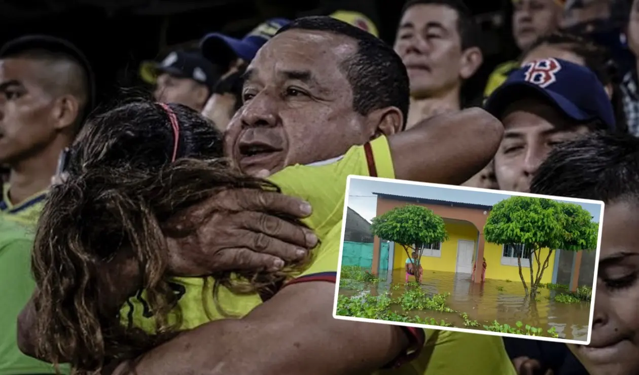 Leicy Santos, papá, inundación