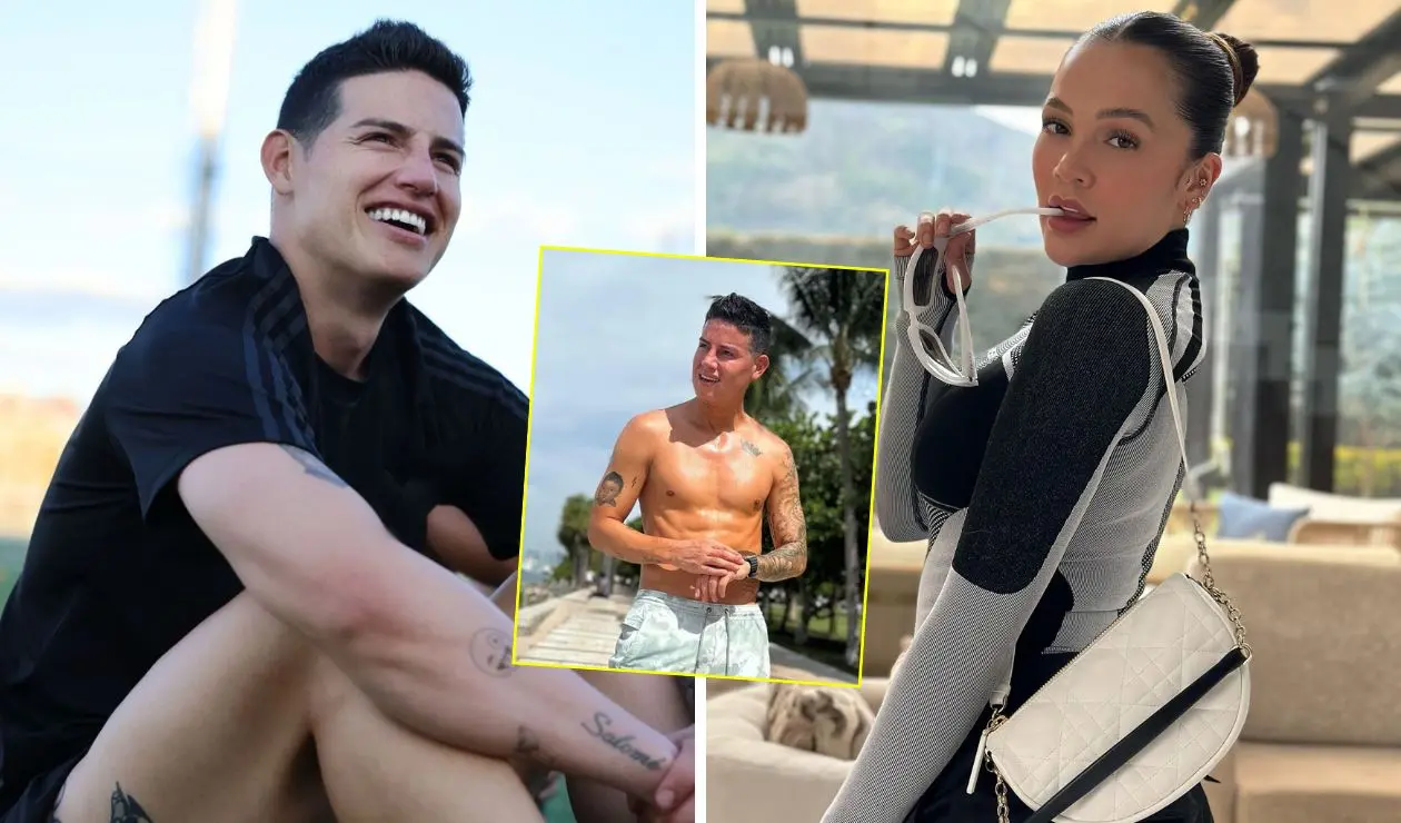 Lina Tejeiro y James Rodriguez