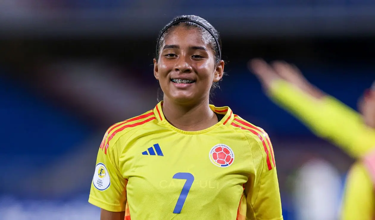 María Alejandra Baldovino con la selección Colombia en el Sudamericano sub-17 femenino 2025
