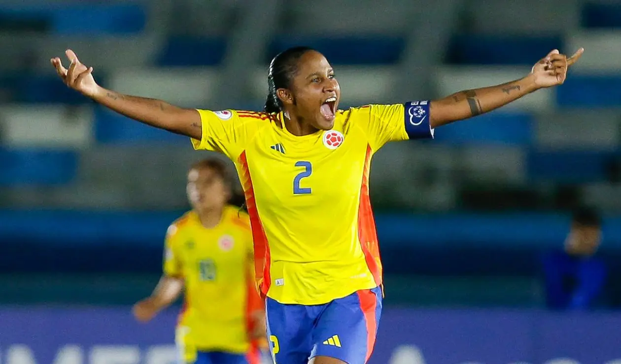Mary José Álvarez con la selección Colombia en el Sudamericano Femenino sub-20