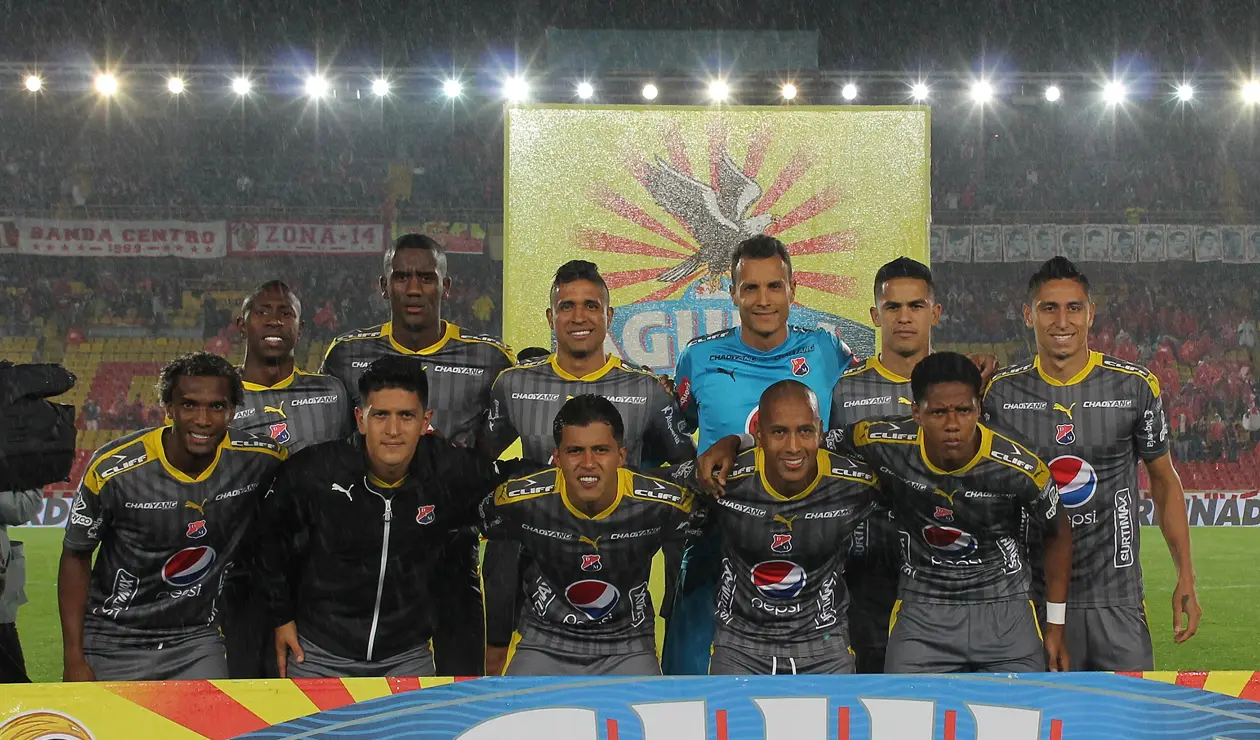Jugadores del Medellín en el Campín