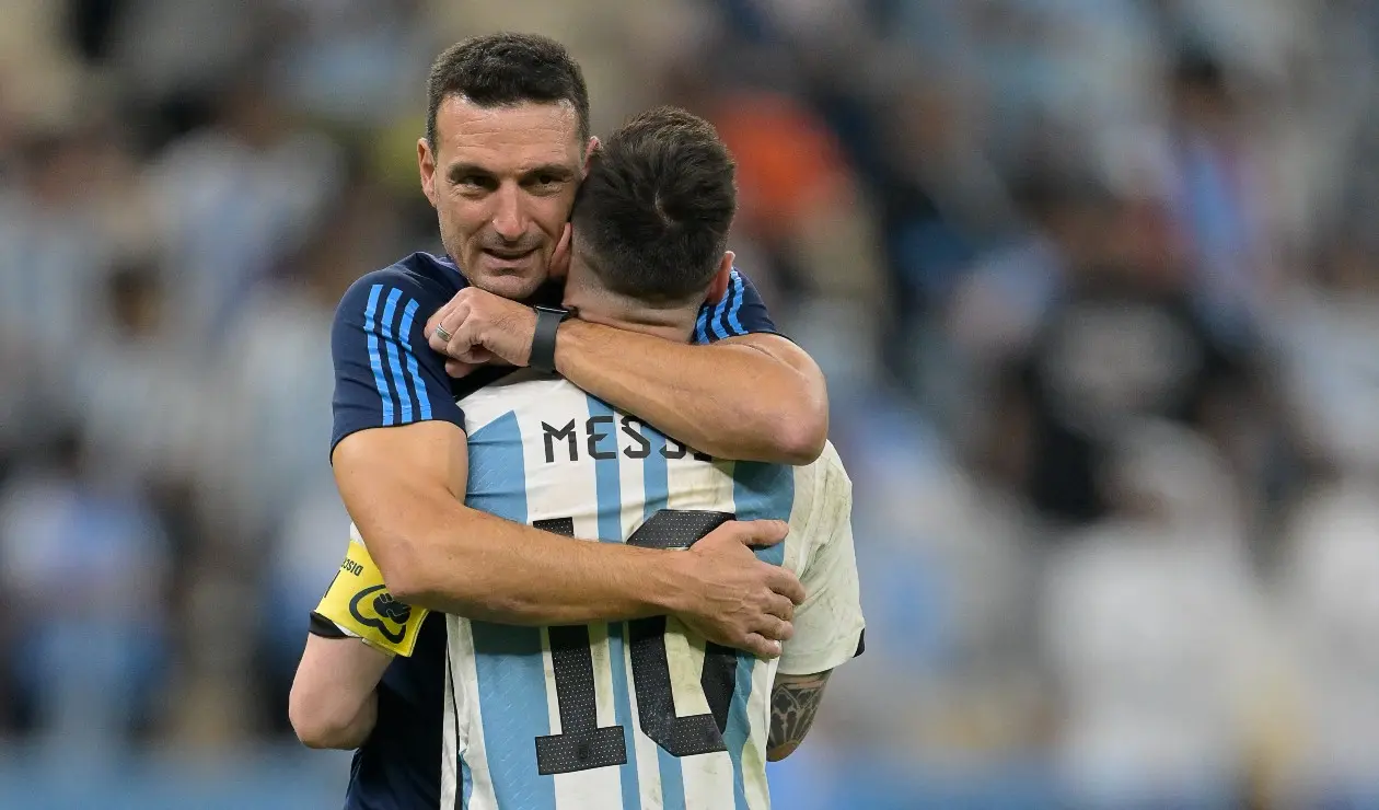 Messi y Scaloni, Mundial Qatar 2022