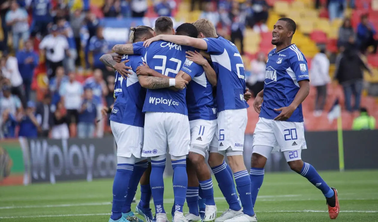 Millonarios F.C enfrenta a Deportivo Independiente Medellin en juego válido por la fecha 1 de la Liga BetPlay I 2024 en el estadio Nemesio Camacho El Campin.