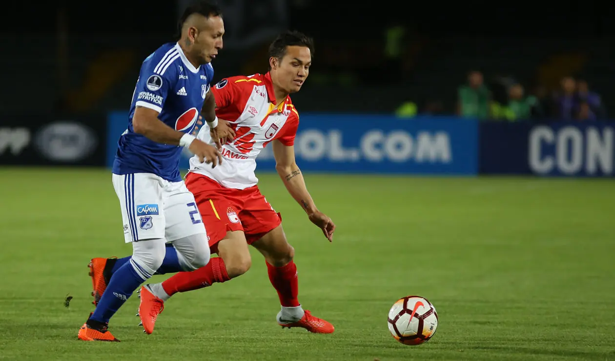 En el partido de ida, Millonarios y Santa Fe empataron 0-0 · Copa Sudamericana 2018    