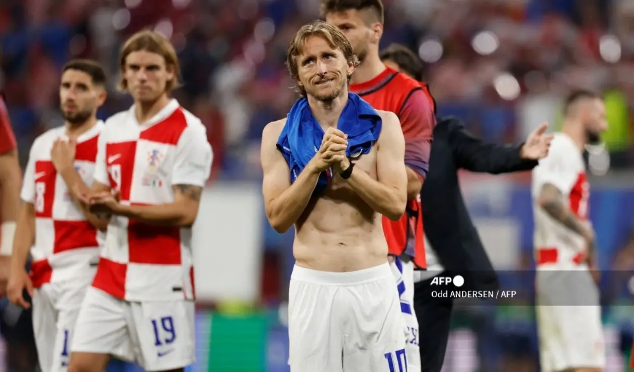 Desoladoras palabras de Modric tras eliminación de Croacia en Eurocopa