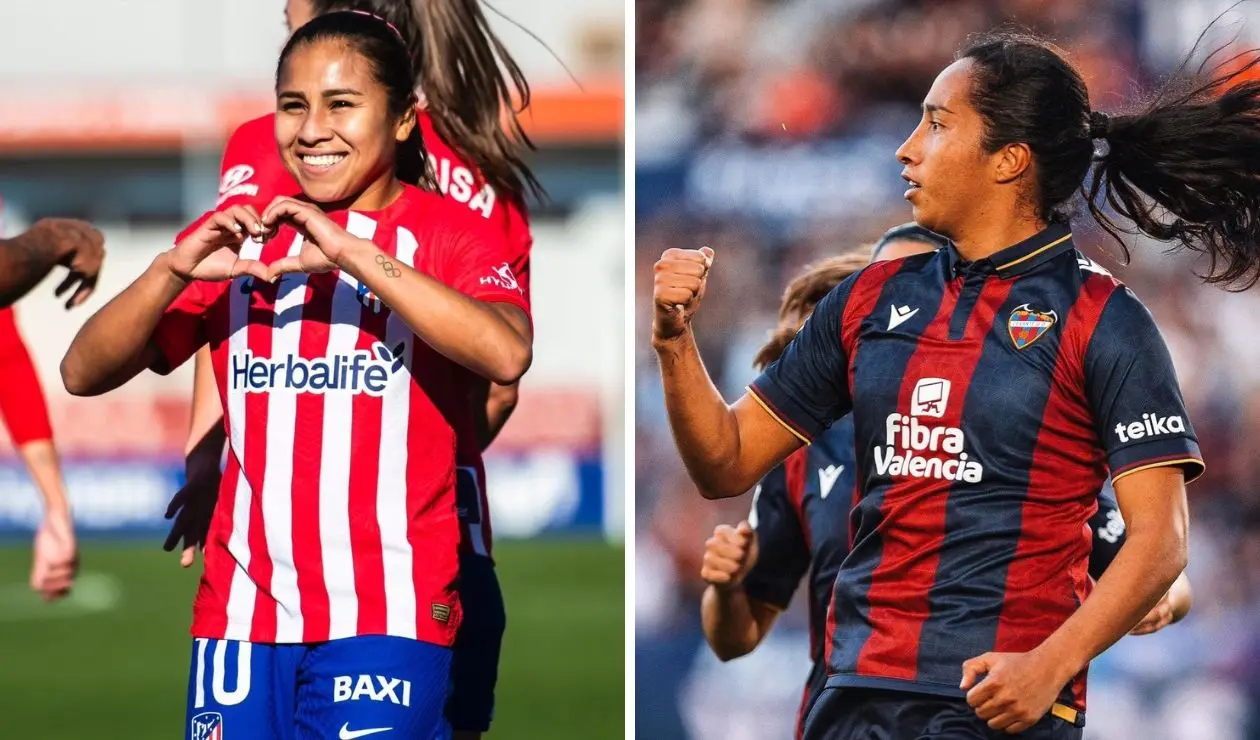 Leicy Santos y Mayra Ramírez, jugadoras colombianas