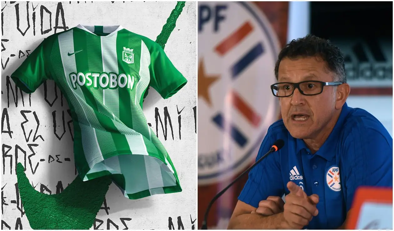 Juan Carlos Osorio, técnico de Nacional, junto a Pompilio Páez
