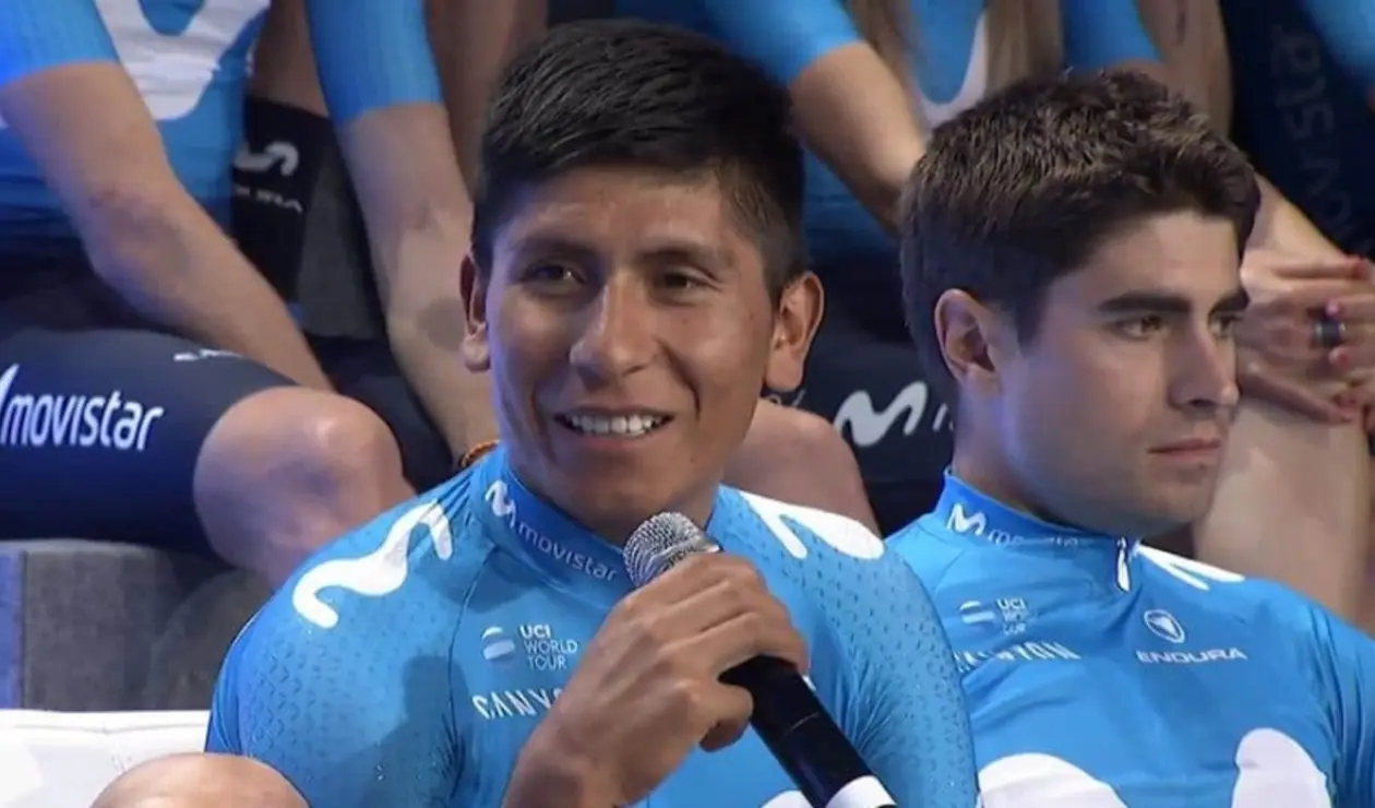 Nairo Quintana y Mikel Landa en el Movistar Team