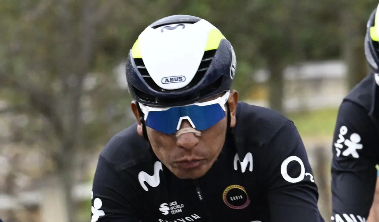 Nairo Quintana con el Movistar en el Tour Colombia 2024