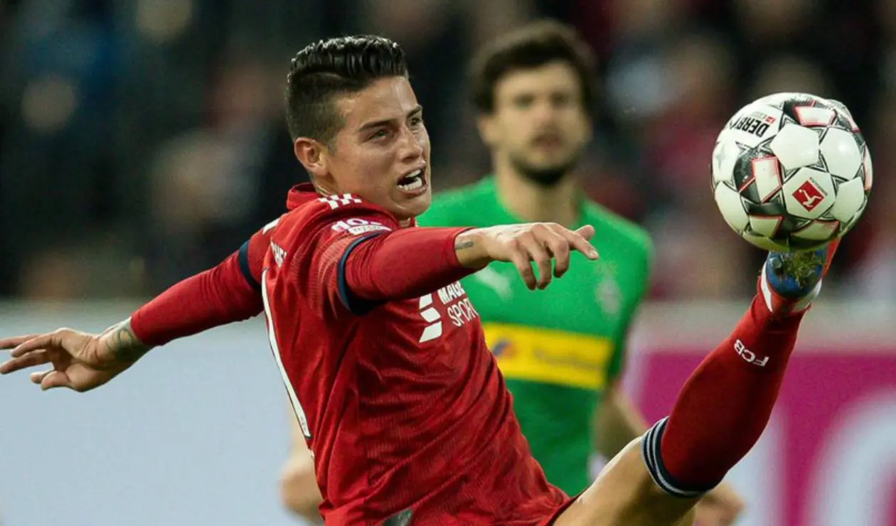 James Rodríguez, jugador del Bayern Múnich