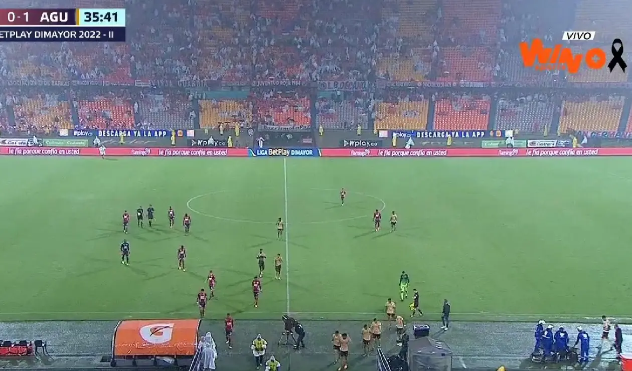 Partido de Medellín y Águilas aplazado por lluvia