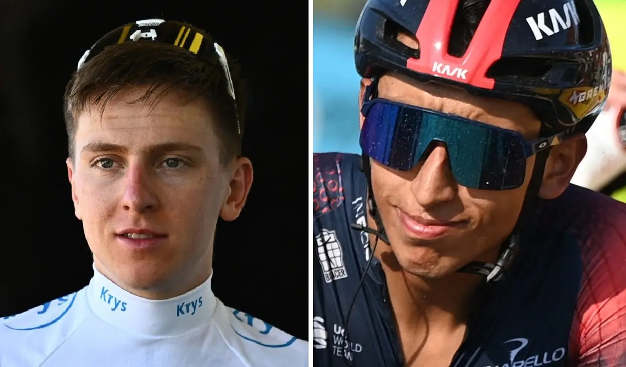 Tadej Pogacar y Egan Bernal