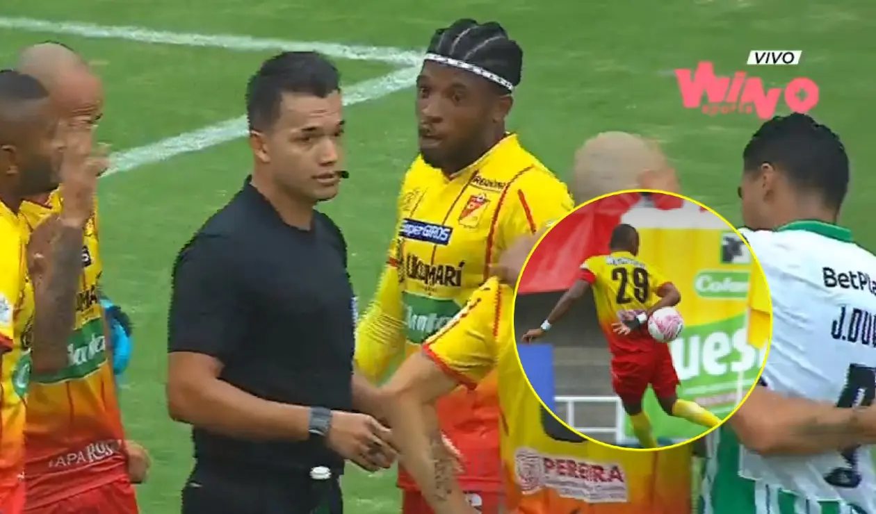 Polémica por penal pitado por Nicolas Gallo en Pereira vs Nacional