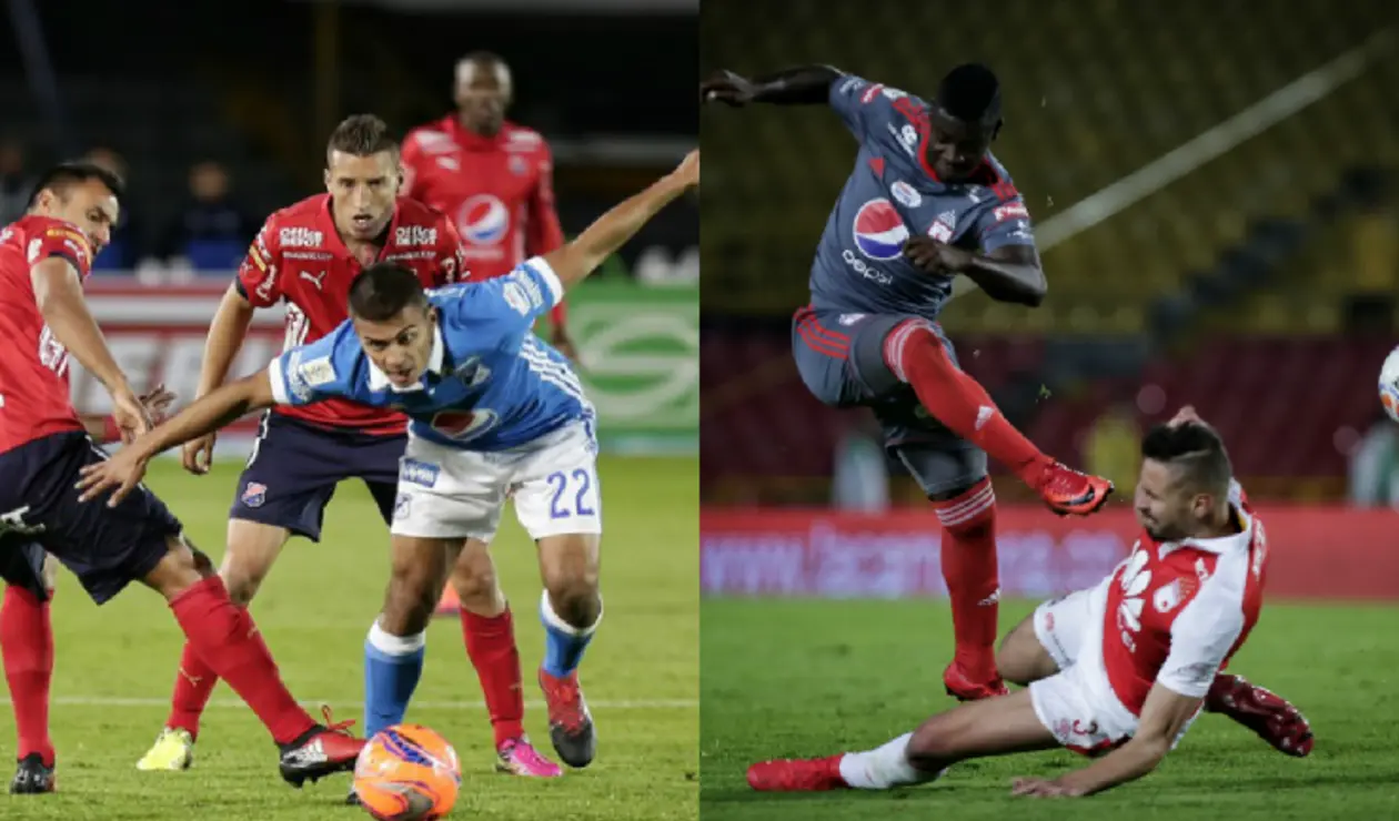 Millonarios vs Medellín y América vs Santa Fe