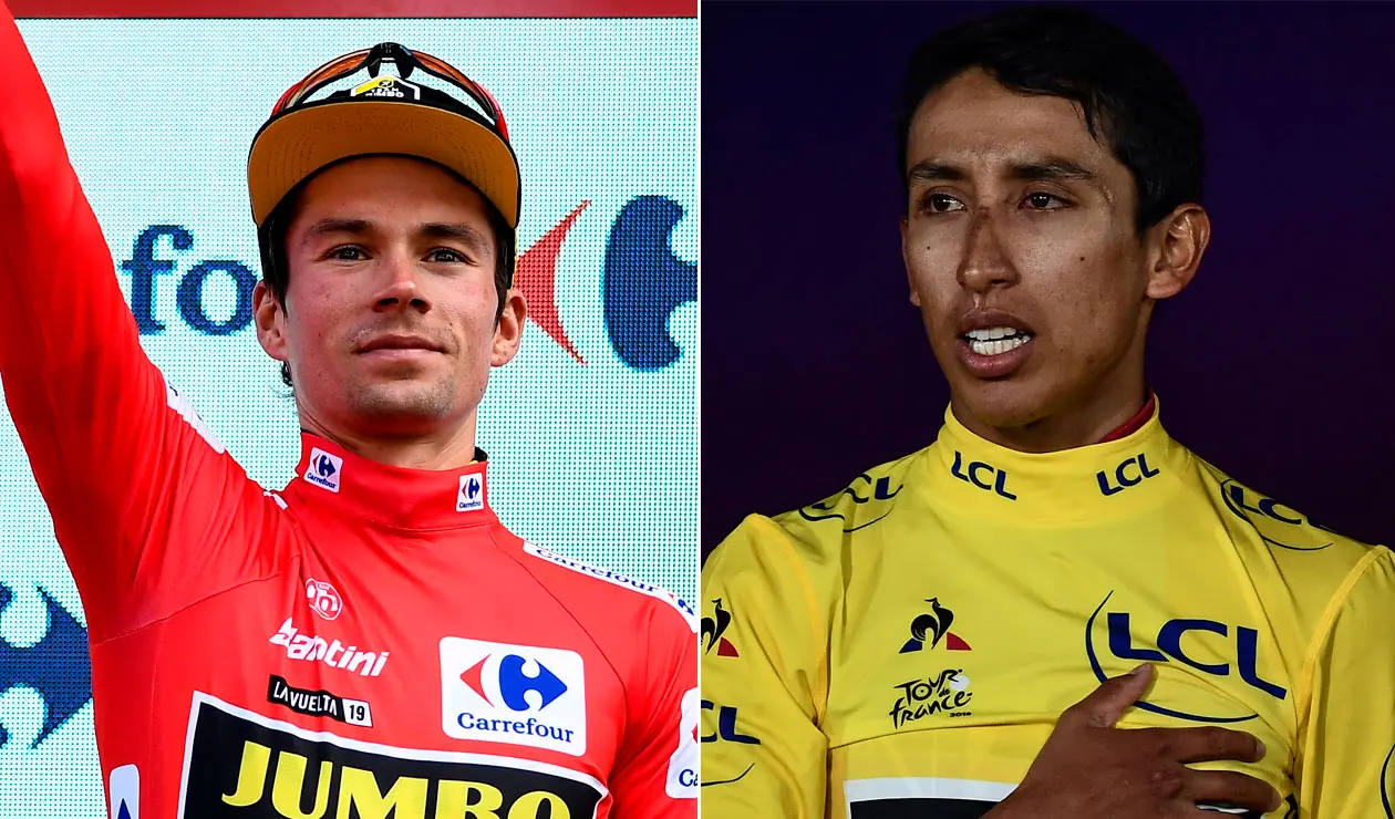 Roglic y Egan Bernal