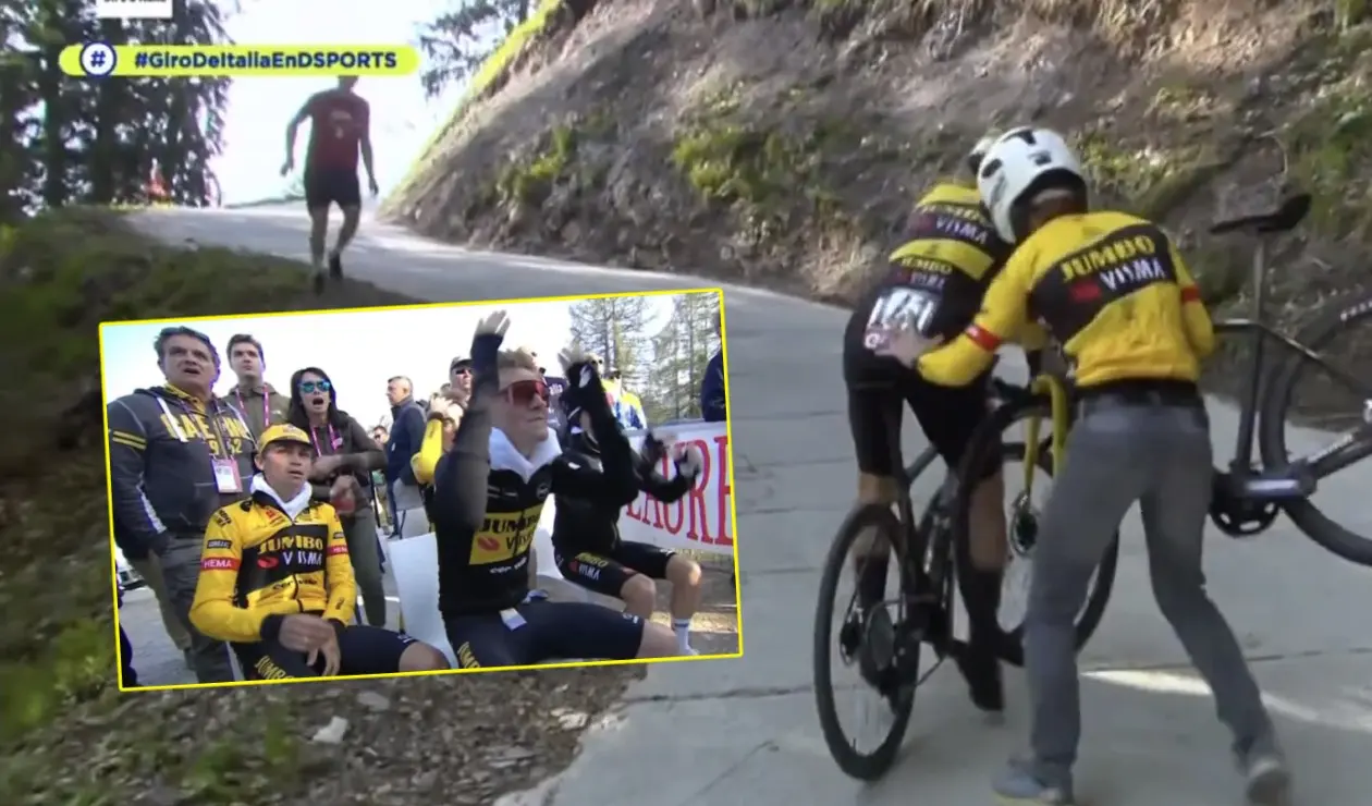 Problemas mecánicos de Roglic en Giro de Italia