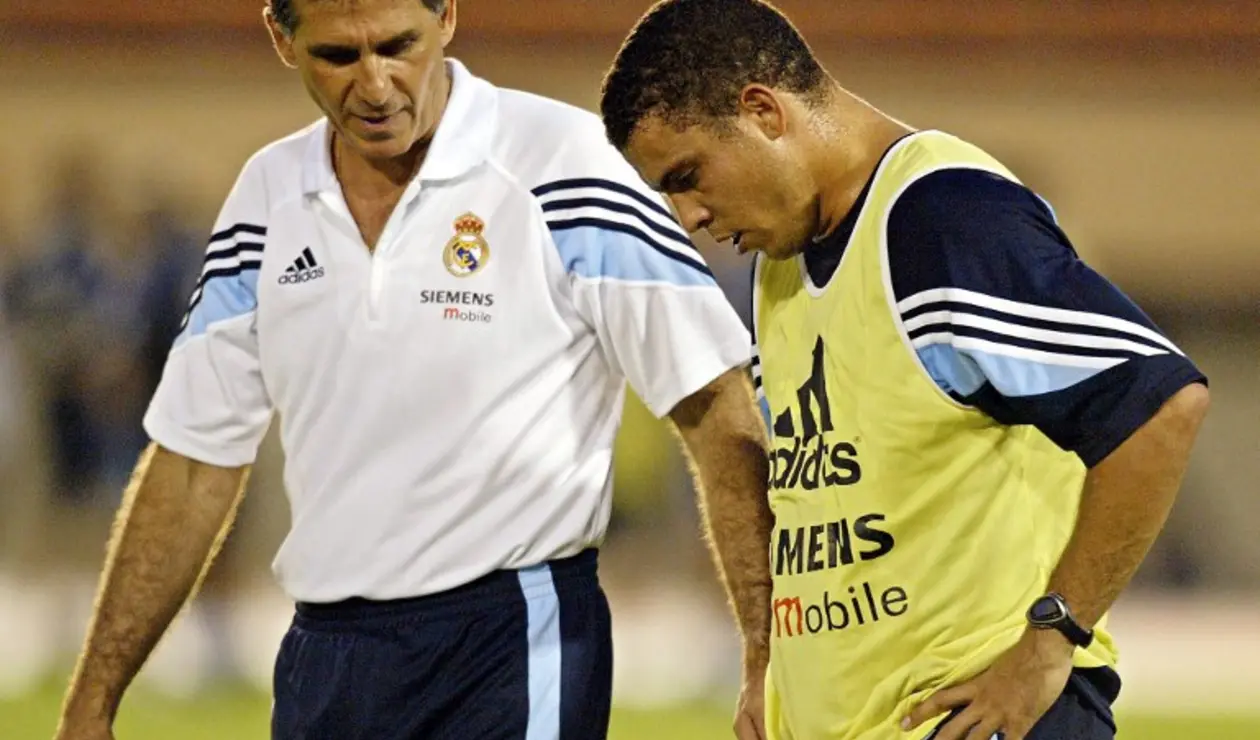 Carlos Queiroz dirigiendo al Real Madrid