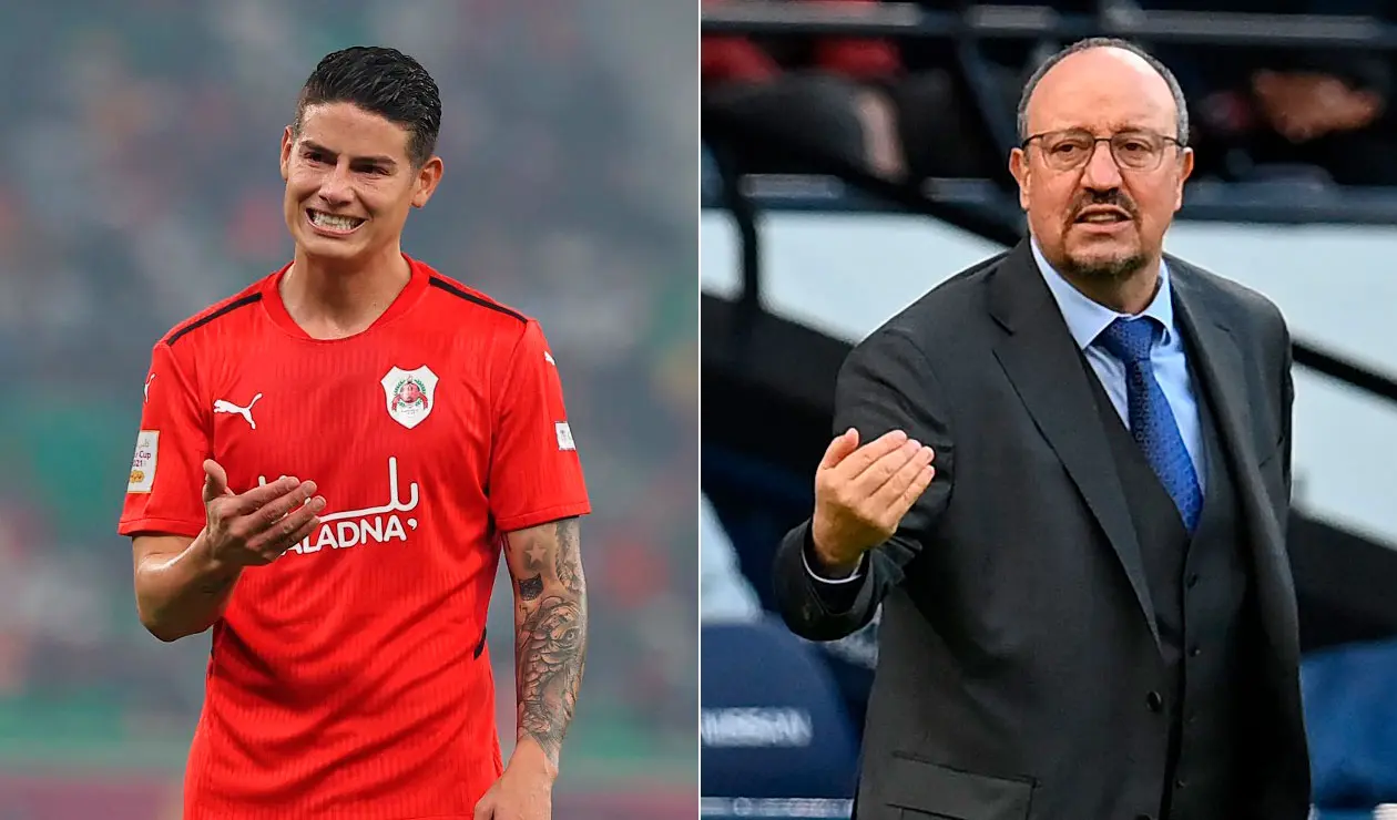 James Rodríguez, Everton, Rafa Benítez