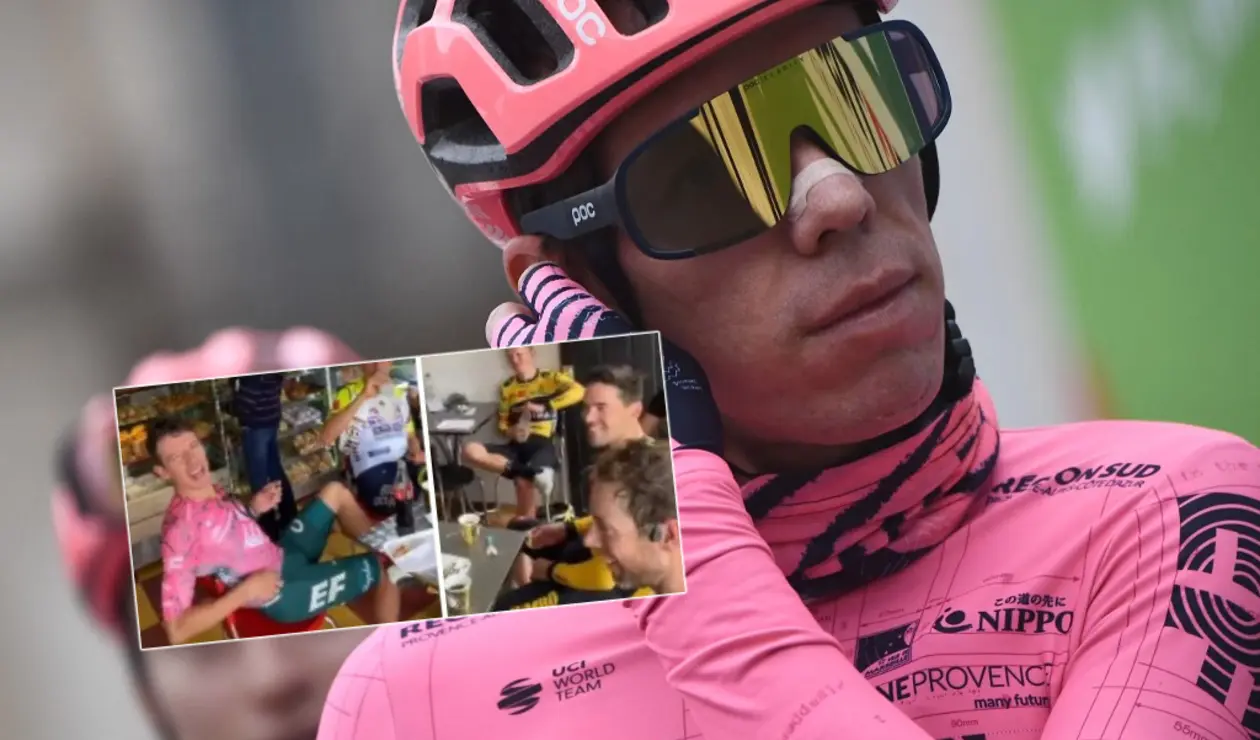 Rigo y Tom Dumoulin en una pandería