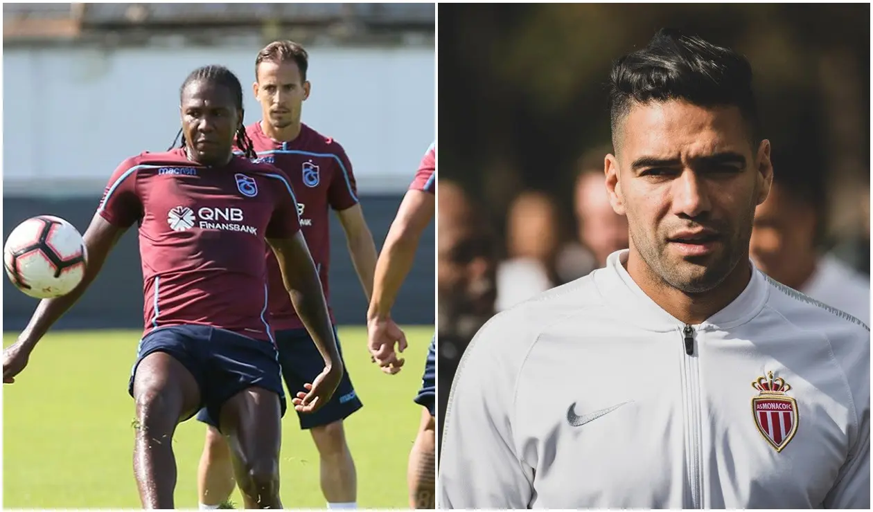 Hugo Rodallega (Trabzonspor) y Falcao García (Mónaco)