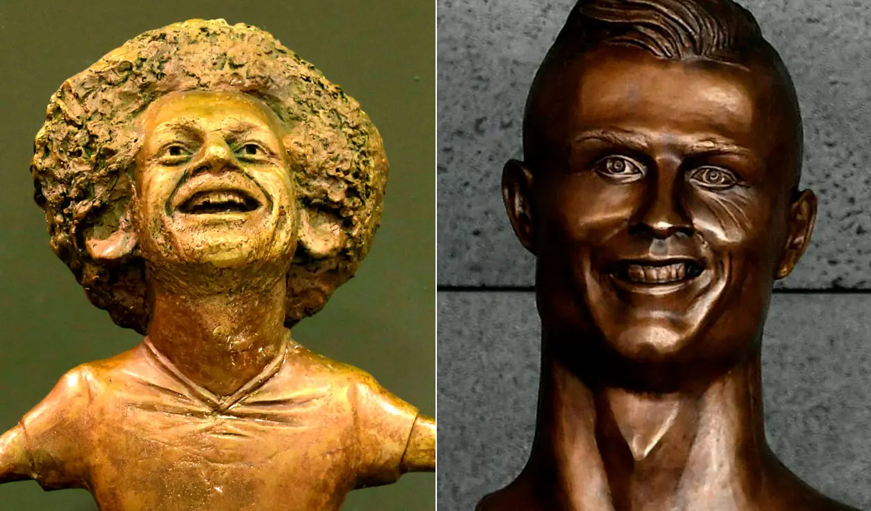 Salah y Cristiano, blanco de las burlas por los particulares homenajes que les hicieron