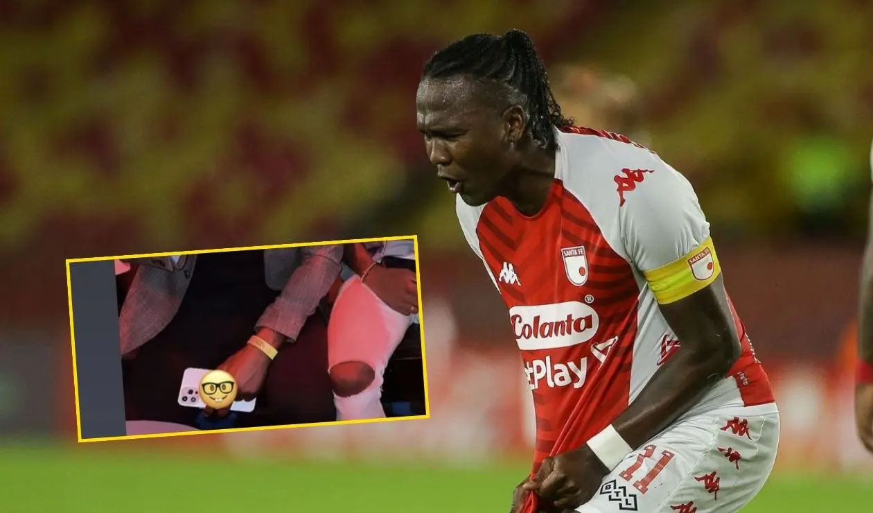 Hugo Rodallega con Santa Fe