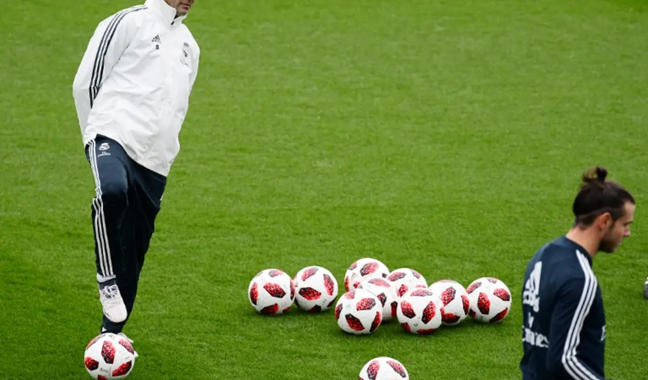 Santiago Solari, primer entrenamiento dirigiendo el Real Madrid