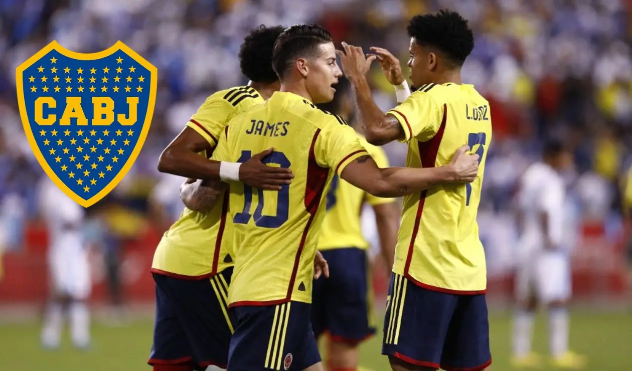 James Rodríguez con la selección Colombia