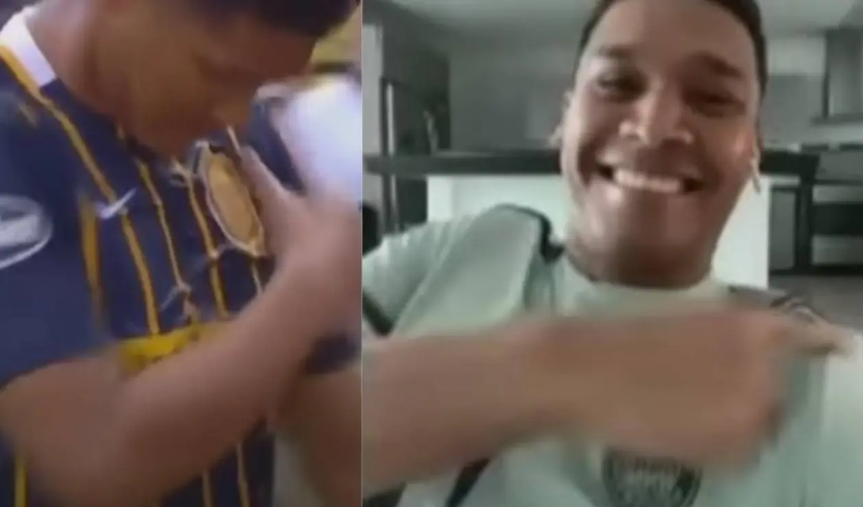 Teo Gutiérrez y una polémica celebración a los hinchas de Boca