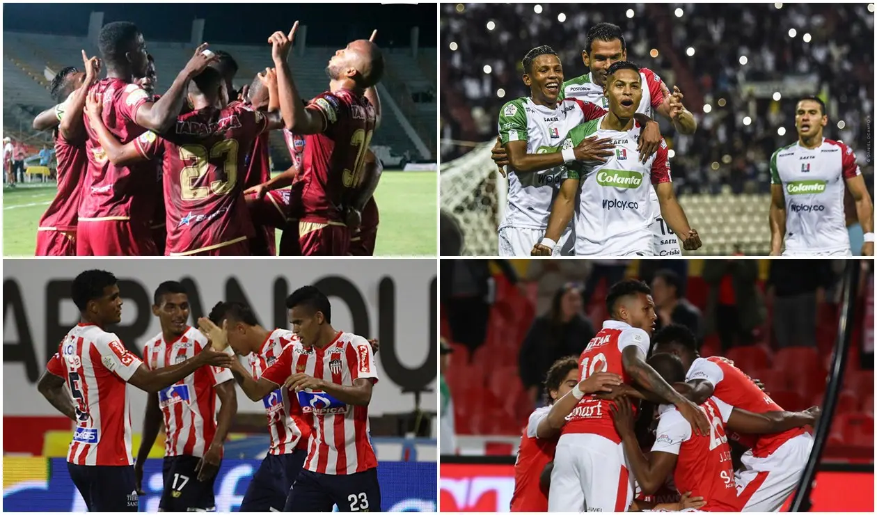 Deportes Tolima, Once Caldas, Junior y Santa Fe