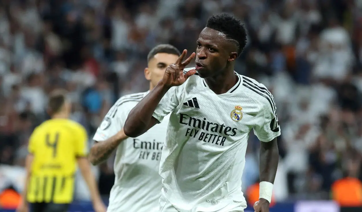Vinícius con el Real Madrid